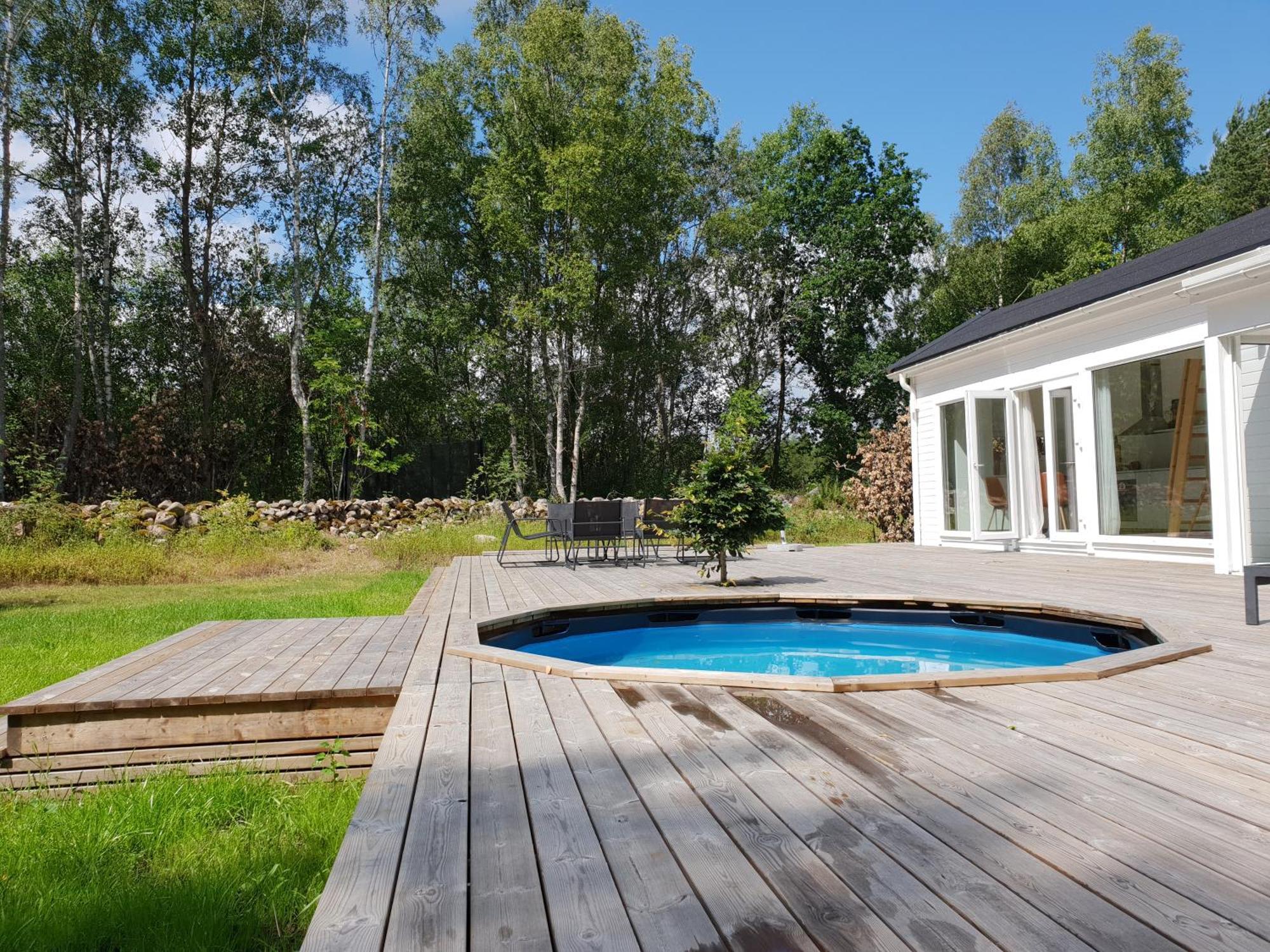 Cabin In The Forest With Spa Bath Västra Torup Exterior foto